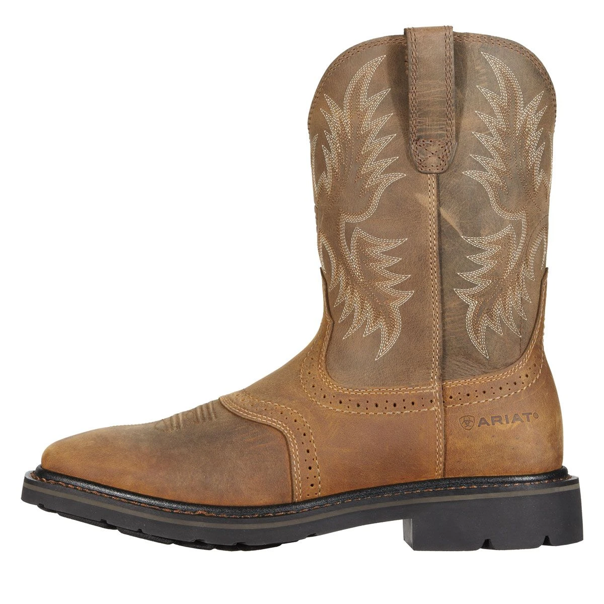 Ariat Sierra Aged Bark Square Toe Mens Work Boot 7 Ariat Sierra Aged Bark Square Toe Mens Work Boot - Image 5