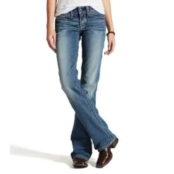 Ariat REAL Whipstitch Rainstorm Womens Riding Jean