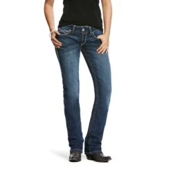 Ariat REAL Ivy Stretch Stackable Straight Leg Ladies Jean 8 Ariat REAL Ivy Stretch Stackable Straight Leg Ladies Jean -Sports-Equestrian Supplies 10024300 c1131 alt2 rql5c63jfjr9zzgv