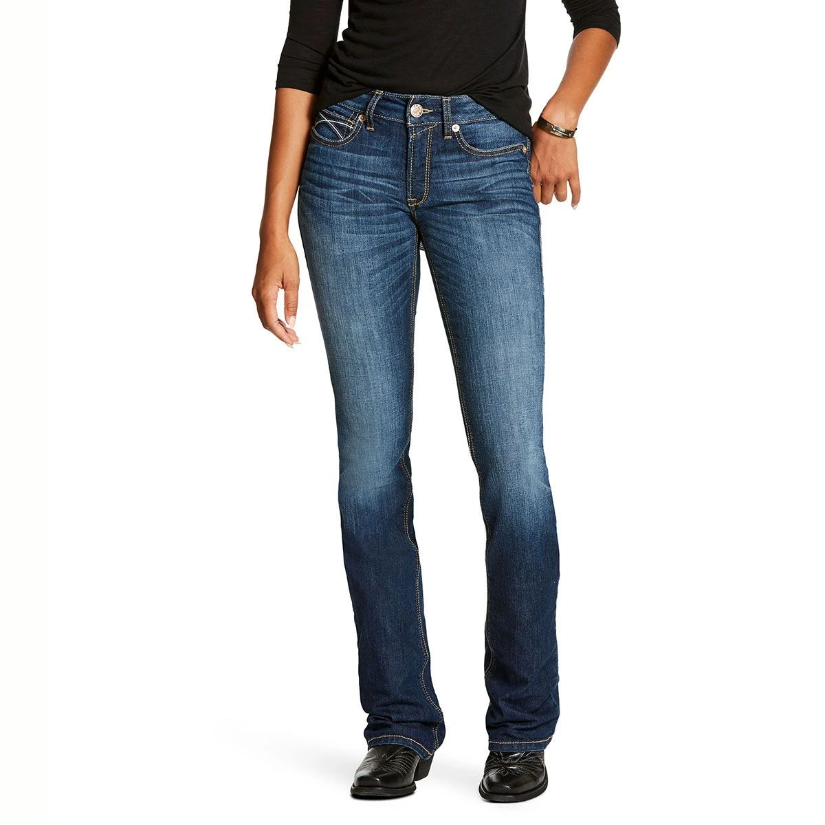 Ariat REAL Rosa Stretch Fashion Boot Cut Ladies Jean 5 Ariat REAL Rosa Stretch Fashion Boot Cut Ladies Jean - Image 3