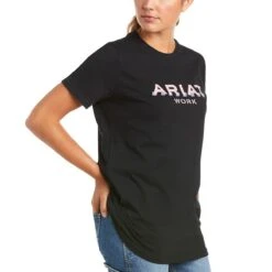 Ariat Rebar Cotton Strong Logo Ladies Tee