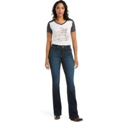 Ariat REAL High Rise Ballary Boot Cut Ladies Jean -Sports-Equestrian Supplies 10036813 c1131 alt5 xkro2fj5dcuom3hv
