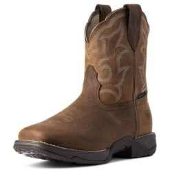 Ariat Anthem Shortie II H2O Ladies Western Boot - Distress 8 C Brown