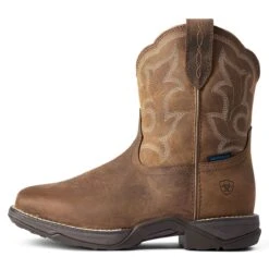 Ariat Anthem Shortie II H2O Ladies Western Boot - Distress 8 C Brown -Sports-Equestrian Supplies 10038428 c1109 alt1
