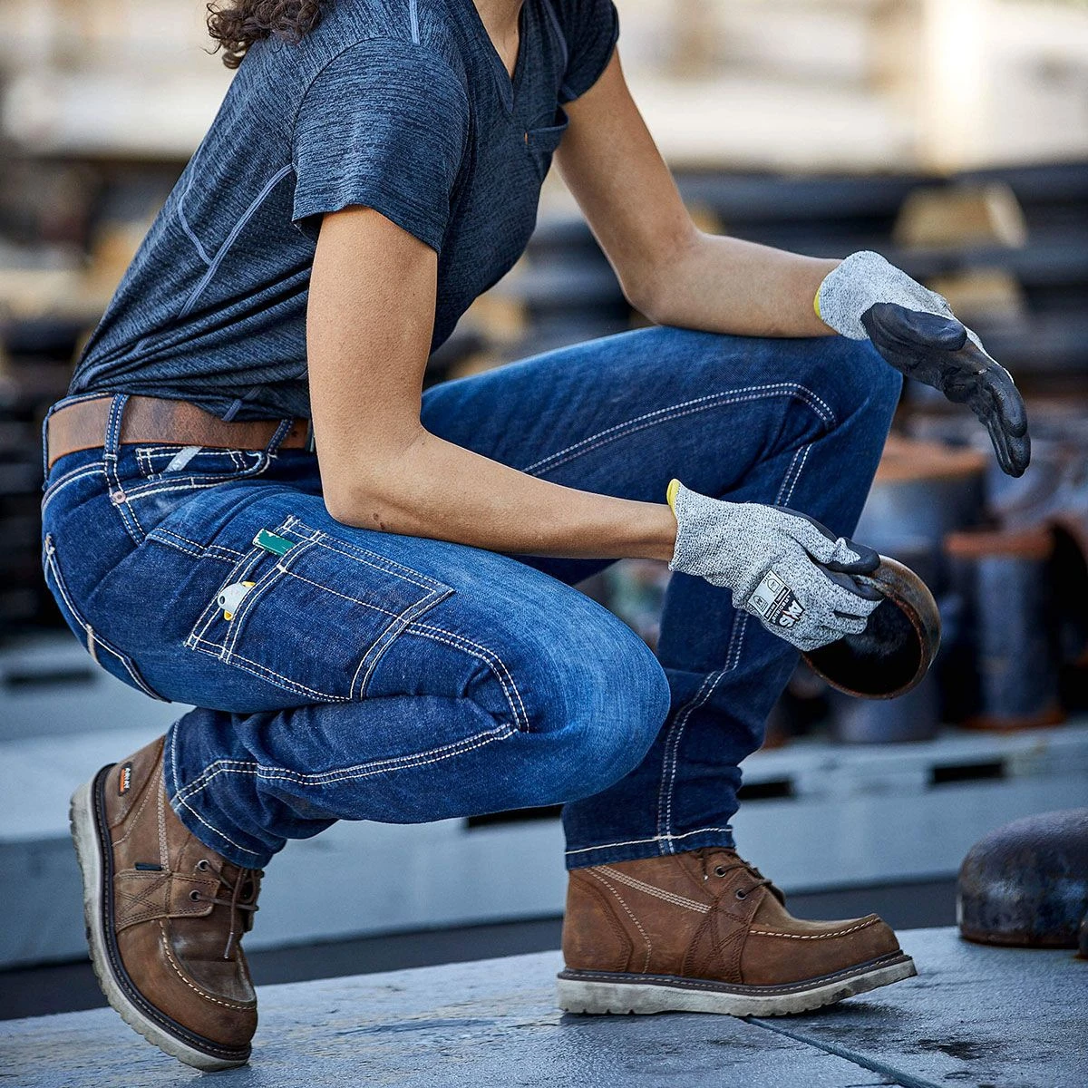 Ariat Rebar Riveter Straight Leg Ladies Jeans 9 Ariat Rebar Riveter Straight Leg Ladies Jeans - Image 7