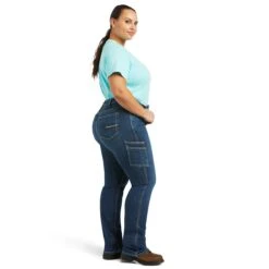 Ariat Rebar Riveter Straight Leg Ladies Jeans - Plus Size -Sports-Equestrian Supplies 10039143 c1131 alt3 njltisaj7izzof9t