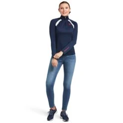 Ariat Sunstopper 2.0 Ladies Quarter Zip - Team 11 Ariat Sunstopper 2.0 Ladies Quarter Zip - Team -Sports-Equestrian Supplies 10039184 c1146 alt4 wojh1wtgv6pszaw1