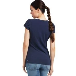 Ariat Vertical Logo Short Sleeve Ladies Tee -Sports-Equestrian Supplies 10039227 c1146 alt2 lazshiguiimtrqfk