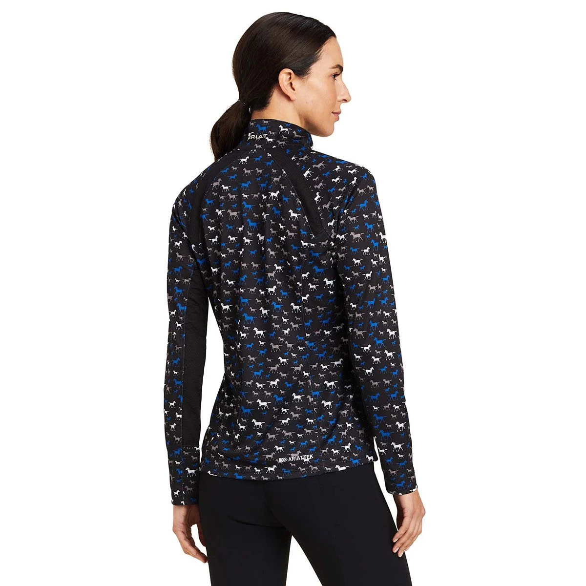 Ariat Sunstopper 2.0 Ladies Quarter Zip - Busy Pony 5 Ariat Sunstopper 2.0 Ladies Quarter Zip - Busy Pony - Image 3