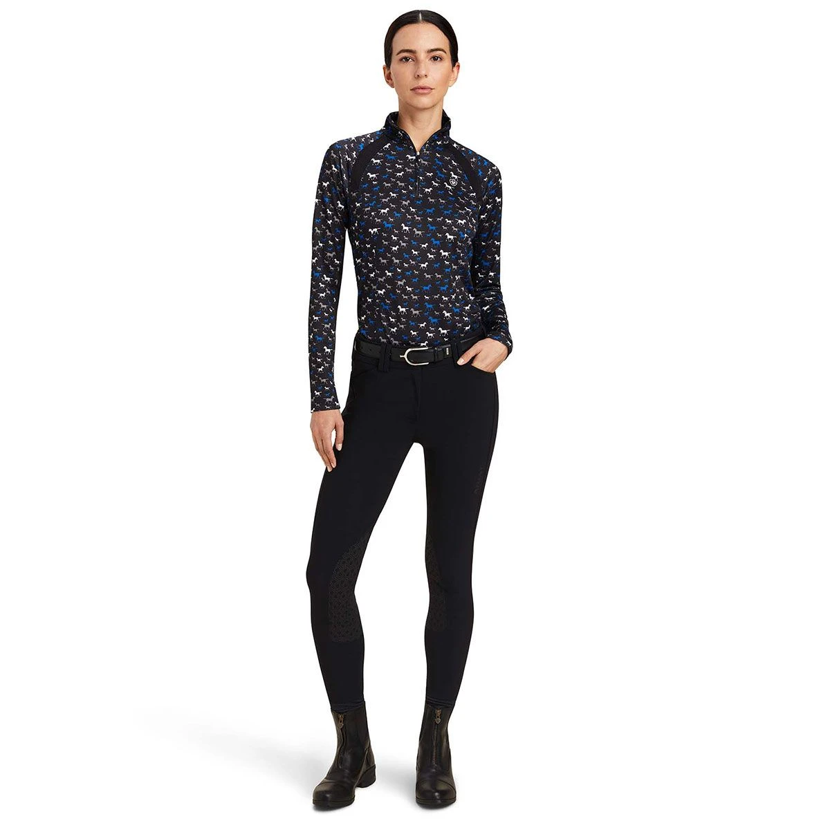 Ariat Sunstopper 2.0 Ladies Quarter Zip - Busy Pony 6 Ariat Sunstopper 2.0 Ladies Quarter Zip - Busy Pony - Image 4