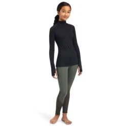 Ariat Lowell 2.0 Quarter Zip Girls Baselayer -Sports-Equestrian Supplies 10041192 c1105 alt3 hcardkmpl46moabu