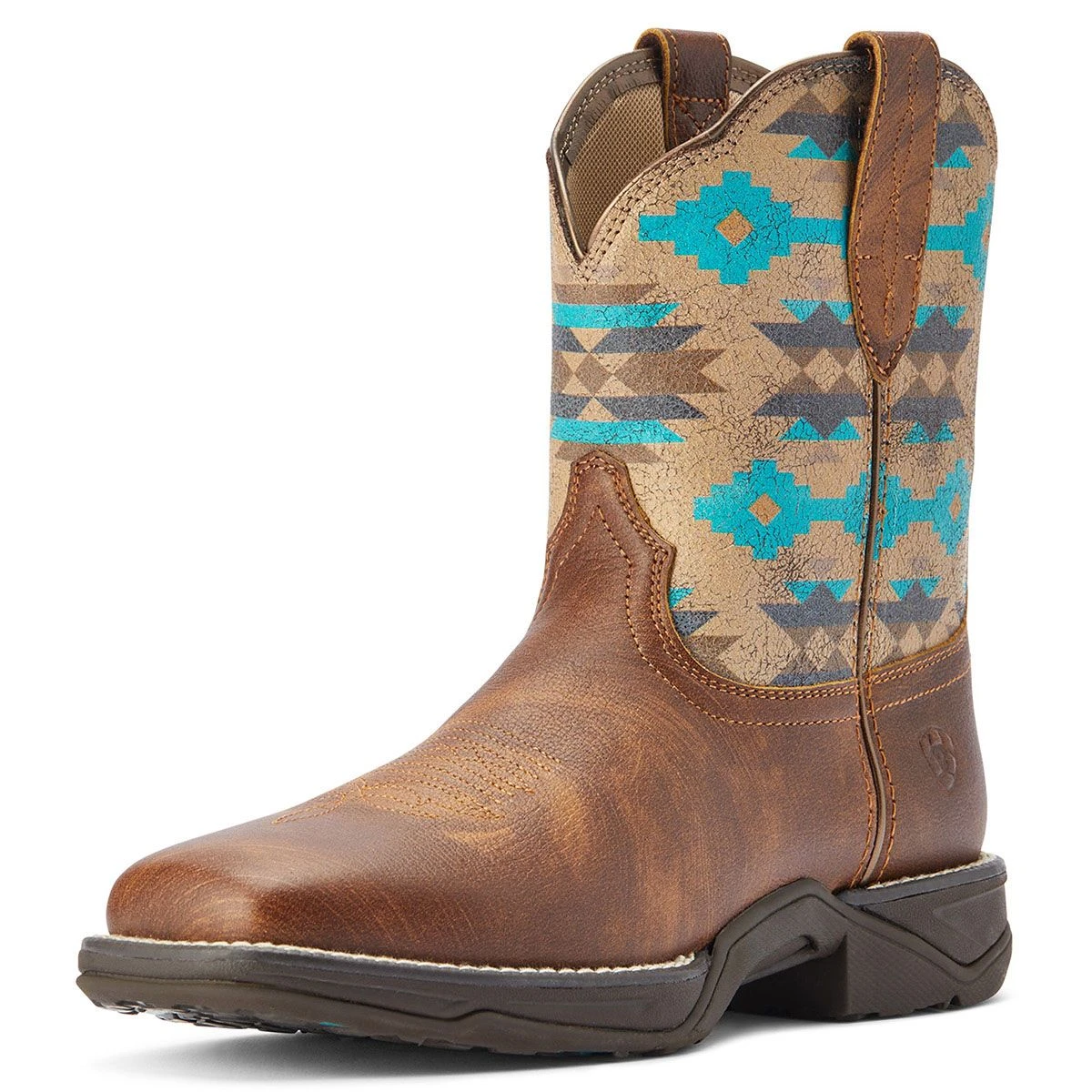 Ariat Anthem Shortie Savanna Ladies Western Boot - Aztec 3 Ariat Anthem Shortie Savanna Ladies Western Boot - Aztec