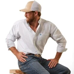 Ariat Kaine Classic Fit Mens Western Shirt -Sports-Equestrian Supplies 10043637 c1172 alt2 a5cftpjvzaj3ziq4