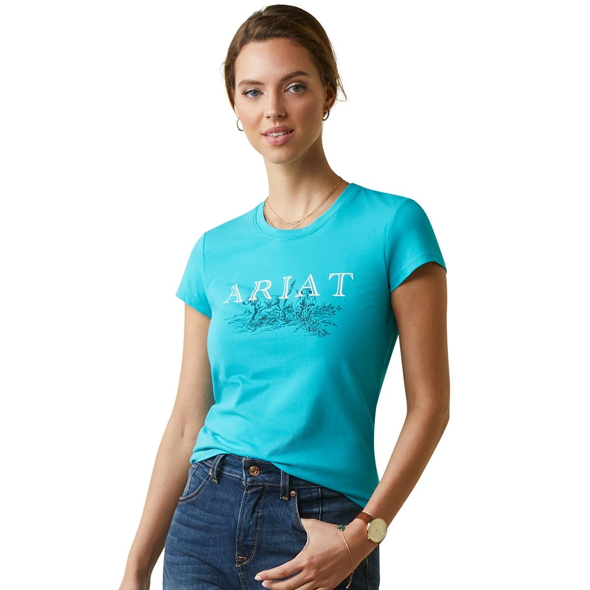 Ariat Toile Dogs Ladies Tee 4 Ariat Toile Dogs Ladies Tee - Image 2