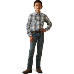 Ariat Haston Retro Snap Boys Western Shirt -Sports-Equestrian Supplies 10043717 c1131 alt3 c83y9xnhv7jjqjc8