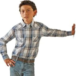 Ariat Haston Retro Snap Boys Western Shirt