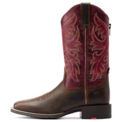 Ariat Round Up Back Zip Ladies Western Boot - Raspberry 11 Ariat Round Up Back Zip Ladies Western Boot - Raspberry -Sports-Equestrian Supplies 10044433 c1110 alt3 2mkxigtsqochzj0v