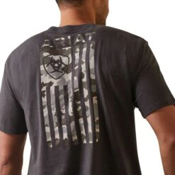 Ariat Camo Flag Mens Tee