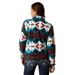 Ariat REAL Berber Snap Front Ladies Sweatshirt -Sports-Equestrian Supplies 10046253 c1329 alt2 czasrxfzsekzhpgw