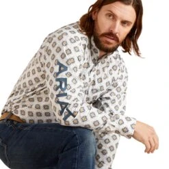 Ariat Team Warner Long Sleeve Mens Western Shirt -Sports-Equestrian Supplies 10046328 c1172 alt2 zts0n3ek3vyhmlzs