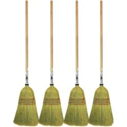 Heavy Duty Corn Broom - Stable 4 Pack