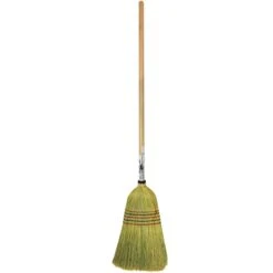 Heavy Duty Corn Broom With Wooden Handle