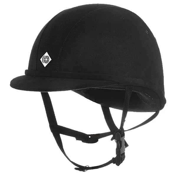 Charles Owen JR8 Helmet In Black Microsuede 3 Charles Owen JR8 Helmet In Black Microsuede