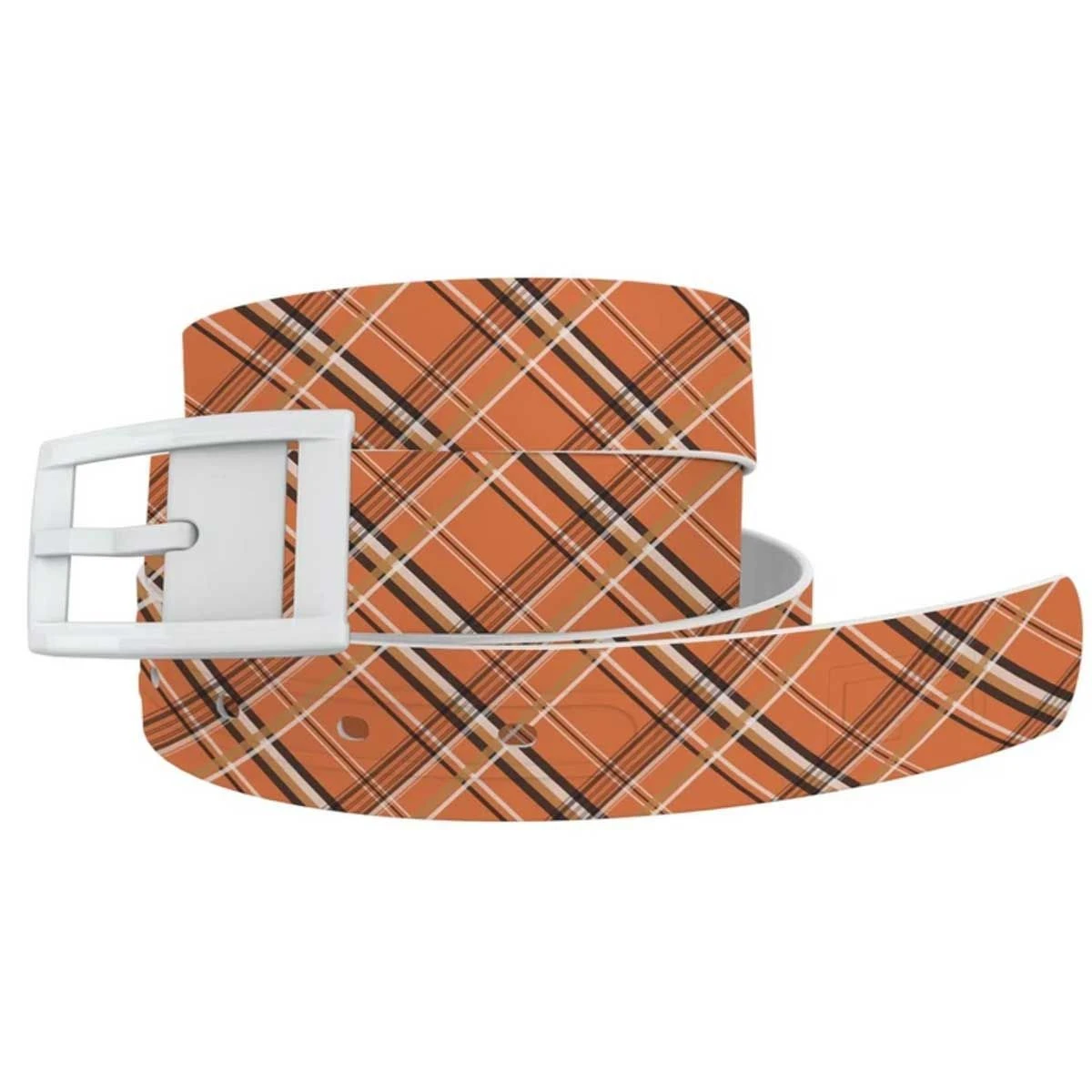 C4 Fall Plaid Ladies Belt With White Buckle 3 C4 Fall Plaid Ladies Belt With White Buckle