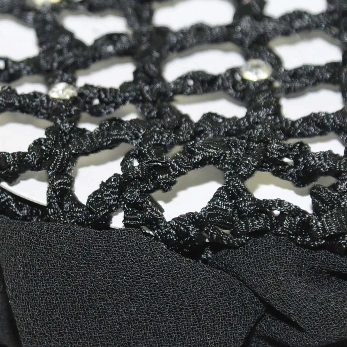 Hair Net Scrunchie With Rhinestones 4 Hair Net Scrunchie With Rhinestones - Image 2
