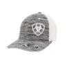 Ariat Heather Grey With White Logo Baseball Cap