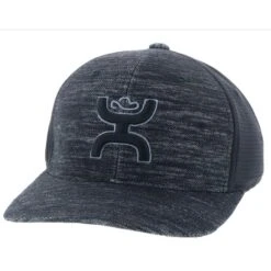 Hooey Ash Black Flexfit Cap