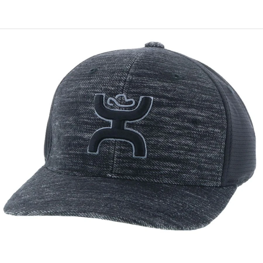 Hooey Ash Black Flexfit Cap 3 Hooey Ash Black Flexfit Cap