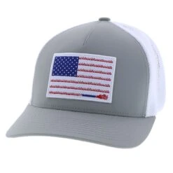 Hooey Liberty Roper Grey Flexfit Cap