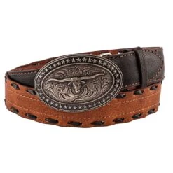 Arena Ace Black Lace Edge Boys Belt