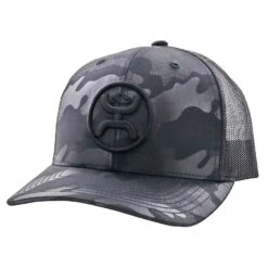 Hooey O Classic Black Camo Youth Trucker Hat