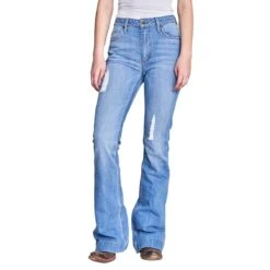 Kimes Ranch Kimes Jennifer Sugar Fade Ladies Jeans - Distressed Flare