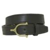 English Spur Buckle1 Inch Black Unisex Belt
