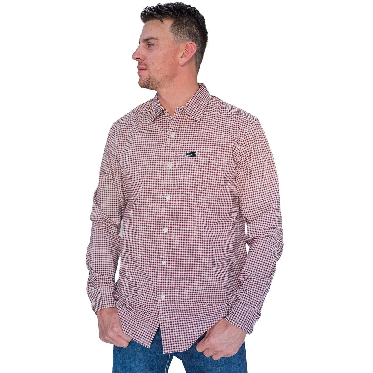 Kimes Ranch Kimes Welton Mini Check Mens Western Shirt 3 Kimes Ranch Kimes Welton Mini Check Mens Western Shirt