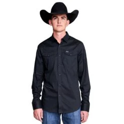 Kimes Ranch Kimes Blackout Mens Western Shirt