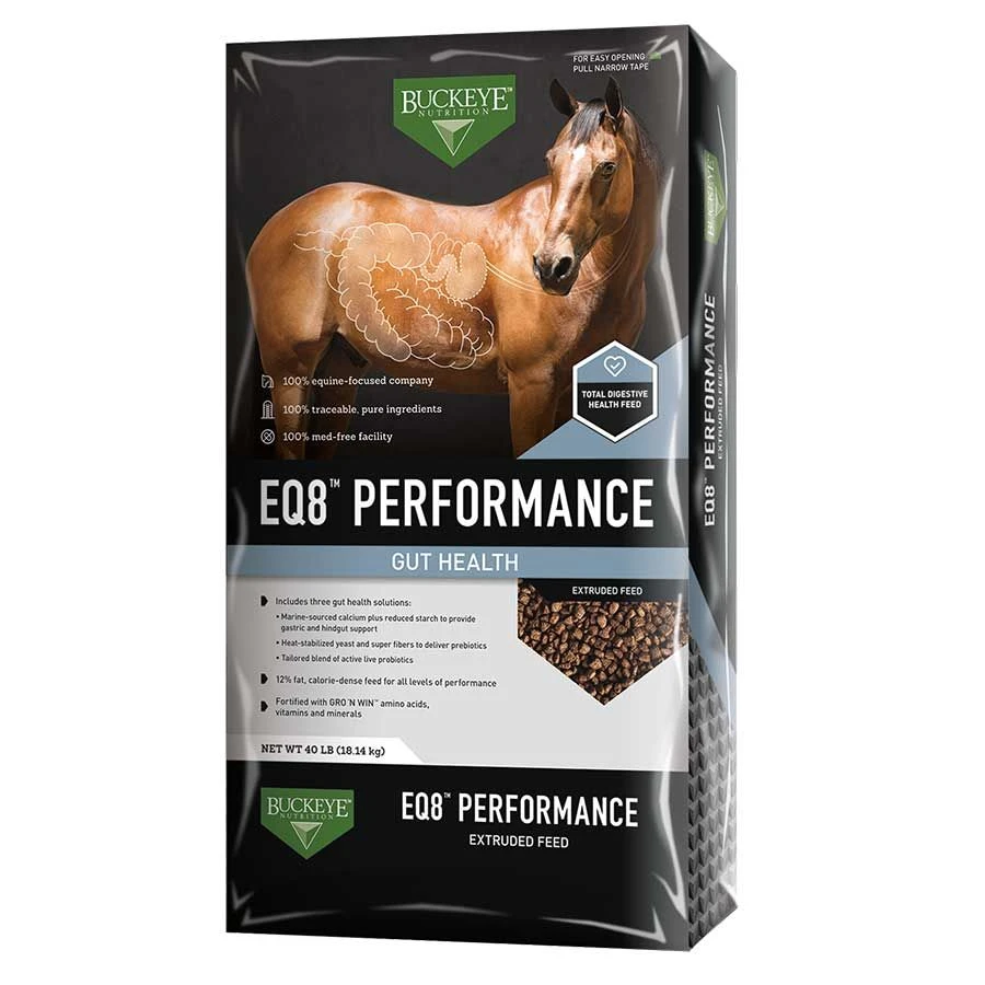 Buckeye Nutrition EQ8 Performance Gut Health Extruded Feed 40lb 3 Buckeye Nutrition EQ8 Performance Gut Health Extruded Feed 40lb
