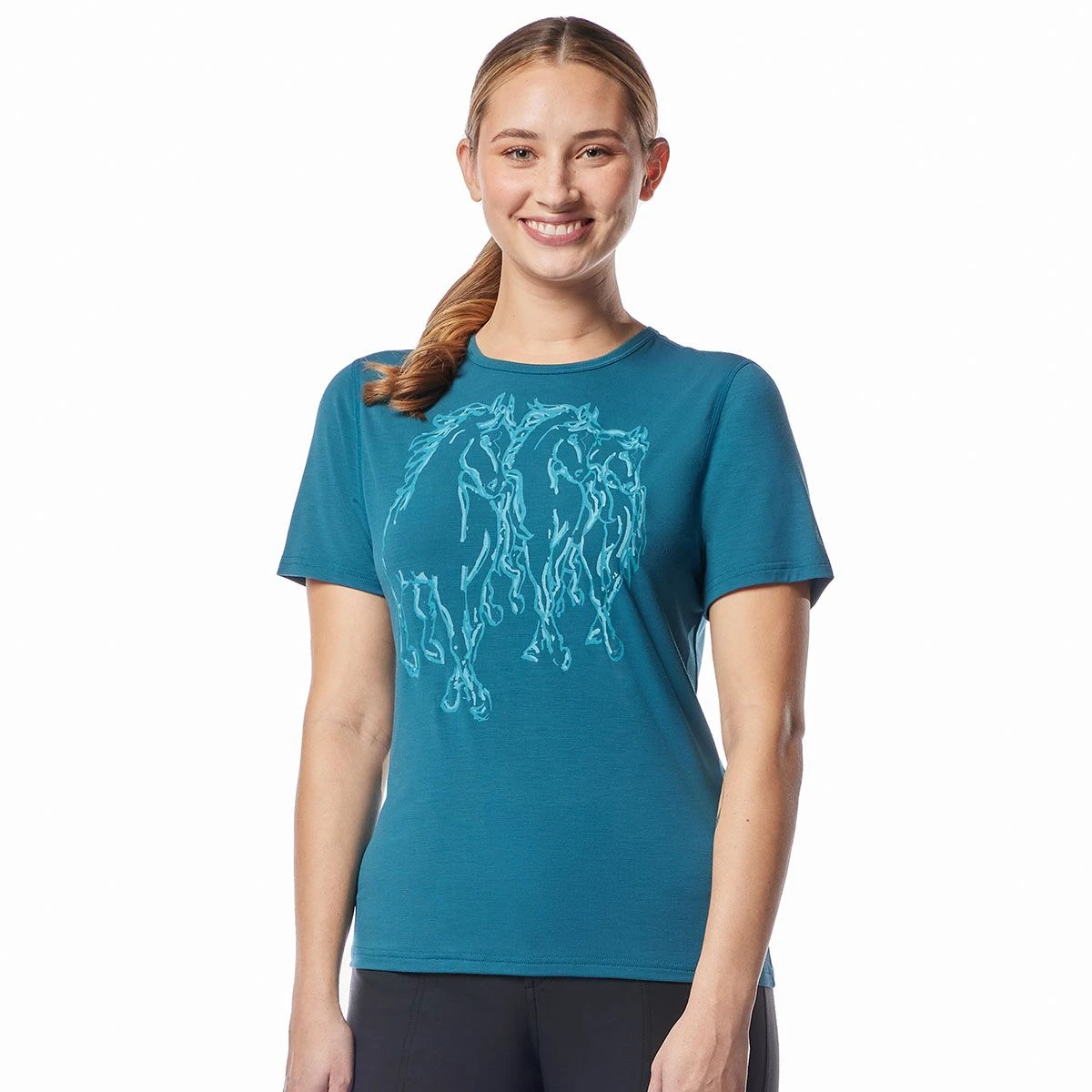Kerrits Dancing Horses Ladies Tee 3 Kerrits Dancing Horses Ladies Tee