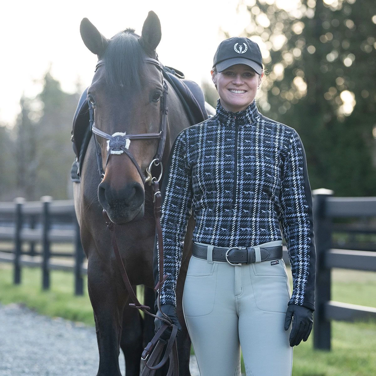 Kerrits Muzzle Nuzzle Half Zip Ladies Fleece Sweatshirt 4 Kerrits Muzzle Nuzzle Half Zip Ladies Fleece Sweatshirt - Image 2