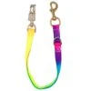 Rainbow Adjustable Nylon Trailer Tie With Brass Snap 2 Rainbow Adjustable Nylon Trailer Tie With Brass Snap -Sports-Equestrian Supplies 4304r c1333