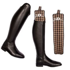 Posh Pony Boot Stuffer - Logo Plaid