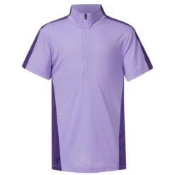 Kerrits Always Cool Ice Fil Short Sleeve Girls Quarter Zip-Sol