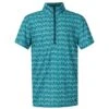 Kerrits Always Cool Ice Fil Short Sleeve Girls Quarter Zip - Peacock Iron -Sports-Equestrian Supplies 60284k c1170 borsnhexciccvl4x