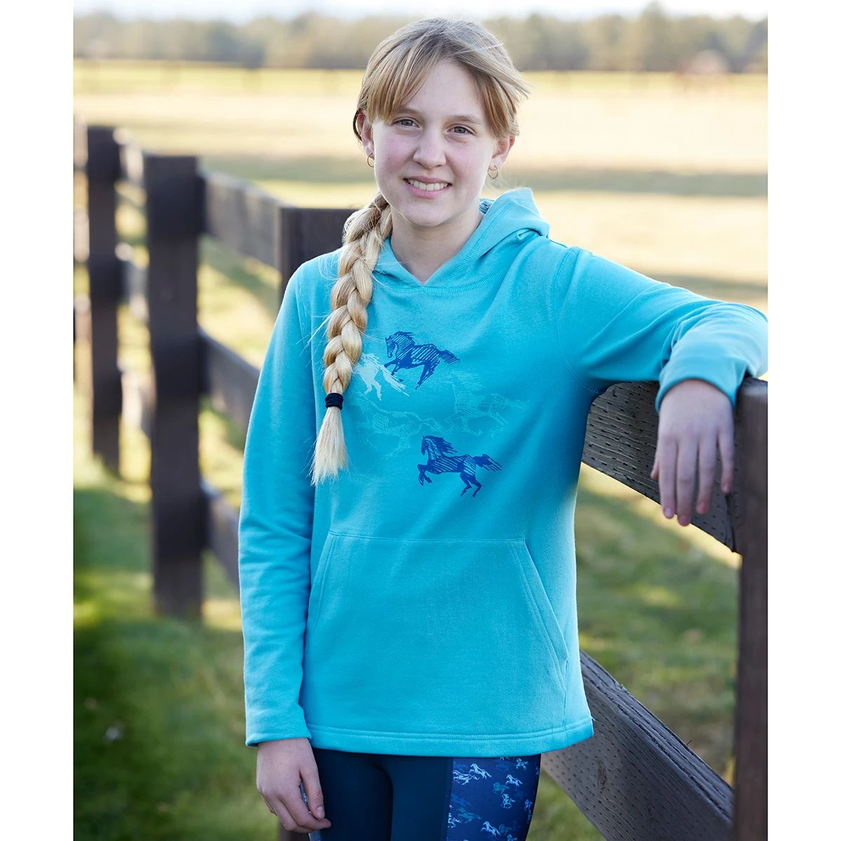 Kerrits Happy Herd Girls Hoodie 4 Kerrits Happy Herd Girls Hoodie - Image 2