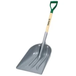 D-Wood Handle Poly Scoop Shovel 29 Inch