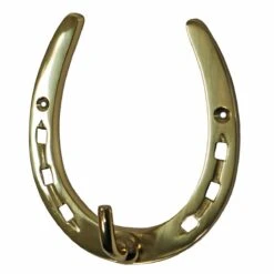 Large Brass Horseshoe Hook