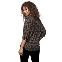 EQL Harmony Ecovero Knit Peasant Ladies Top -Sports-Equestrian Supplies 75003eq c1105 alt1 mzm8r21r8zml32cn